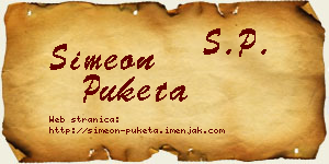 Simeon Puketa vizit kartica